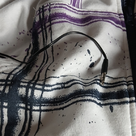 Tony Hawk Gray and Purple Fleece Jacket - Picture 7 of 15